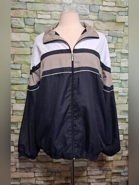Vintage Ron Chereskin Color-Blocked Windbreaker Track Jacket
